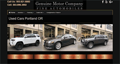 Desktop Screenshot of genuinemotorco.com